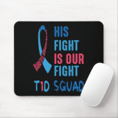 Sein Kampf ist unser Kampf gegen Diabetes Bewussts Mousepad (Mit Mouse)