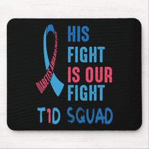 Sein Kampf ist unser Kampf gegen Diabetes Bewussts Mousepad