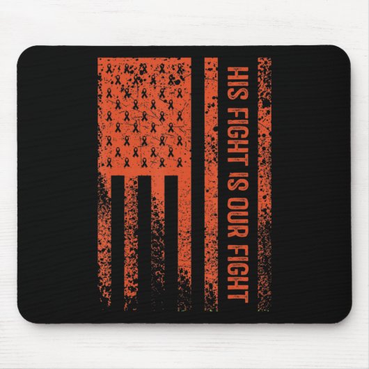 Sein Kampf ist unser Kampf gegen Leukämie Bewussts Mousepad (Vorne)
