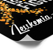 Sein Kampf ist unser Kampf gegen Leukämie Bewussts Poster (Ecke)