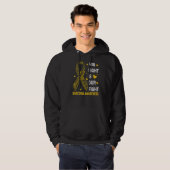 Sein Kampf ist unser Kampf Sarcoma Bewusstsein Mon Hoodie (Vorne ganz)