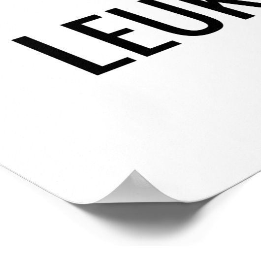 SEIN KAMPF LEUKEMIEN-BEWUSSTSEIN POSTER (Ecke)