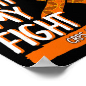 Sein Kampf mein Kampf Crps Bewusstsein Orange Ribb Poster (Ecke)