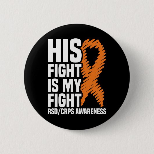 Sein Kampf Mein Kampf Orange Ribbon Rsdcrps Bewuss Button (Vorderseite)