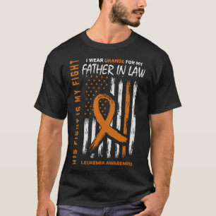 Sein Kampf Orangen Vater im Gesetz Leukämie Bewuss T-Shirt