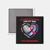 Sein Kampf Sohn CHD-Bewusstsein Herzkrankheit Graf Magnet (Vorderseite/Rückseite)
