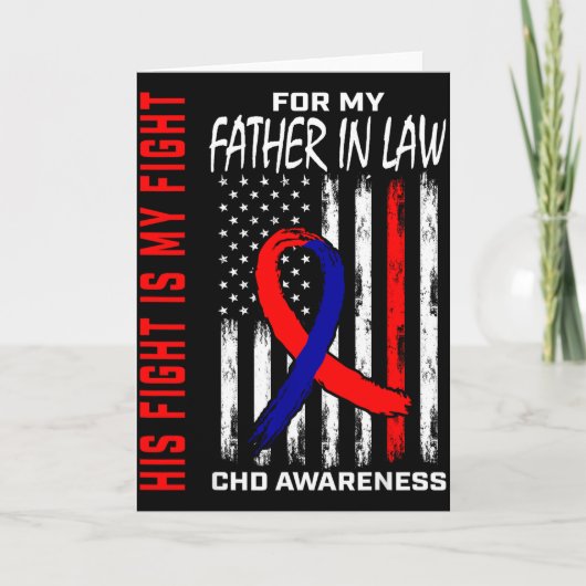 Sein Kampf Vater Schwiegervater CHD Bewusstsein Am Karte (Vorderseite)