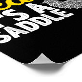 Sein kein Bart, sein Sattel - Funny Beard Zitate Poster (Ecke)