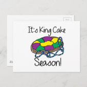 Sein König Cake Postkarte (Vorne/Hinten)