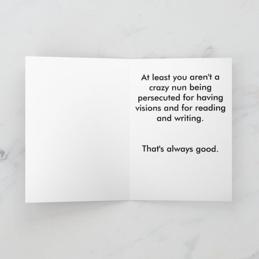 Sein konnten Sie Karte (Innenseite)