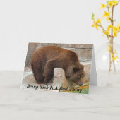 Sein krank ist eine schlechte Sache Karte (Gelbe Blume)