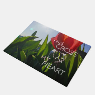 Sein Kreuz mein Herz Jesus Geschenke Fußmatten Tür Fußmatte
