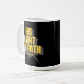 Sein Licht, mein Weg - Psalm 119:105 Kaffeetasse (Vorderseite Links)