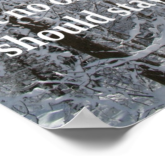 Sein Licht Poster (Ecke)