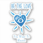 *~* SEIN LIEBE HERZ mit EYE Vinyl Sticker (Vorderseite)