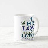 Sein Liebesversprechen lässt nie los - Devotional  Kaffeetasse (VorderseiteRechts)