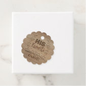 Sein liebstes rustikales Holz Geschenkanhänger (Beispiel)