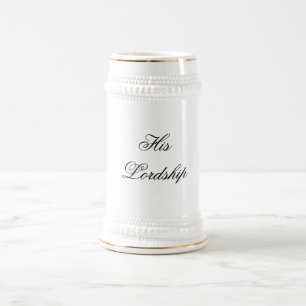 Sein Lordschafts-Bier Stein Bierglas