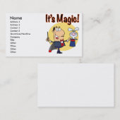 sein magischer alberner Zauberkünstler Visitenkarte (Vorne/Hinten)