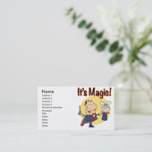 sein magischer alberner Zauberkünstler Visitenkarte (Stehend Vorderseite)