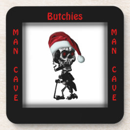 Sein Mann Höhle Platz Weihnachten / Feiertag Unter Untersetzer