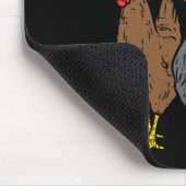 Sein Mardi Gras Yall 3 Chickens Funny Bauer Men Wo Mousepad (Ecke)