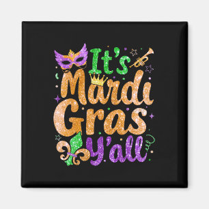 Sein Mardi Gras Yall Mardi Gras Party Maskenkostüm Magnet
