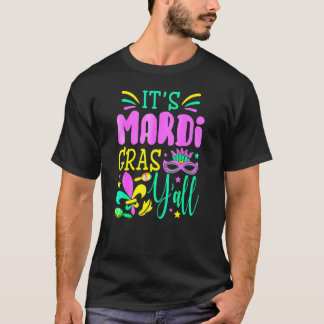 Sein Mardi Gras Yall Mardi Gras Party Maskenkostüm T-Shirt