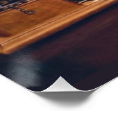 Sein Master-Hunde Humor Poster (Ecke)