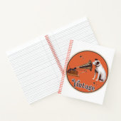 Sein Master Voice Orange Vintag Notizblock (Innenseite)