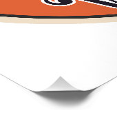 Sein Master Voice Orange Vintag Poster (Ecke)