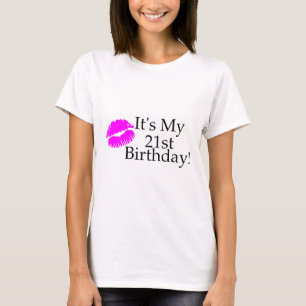 Sein mein 21. Geburtstag (Kuss) T-Shirt