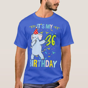 Sein mein 36. Geburtstag schleichender Elefant T-Shirt