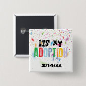 Sein mein Adoptionstag durch ozias Button (Vorne & Hinten)