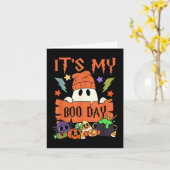 Sein "Mein Boo Day Booday" Kinder Niedlich Ghost B Karte (Gelbe Blume)