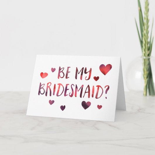 sein, mein Brautmädchen Einladung (Vorderseite)