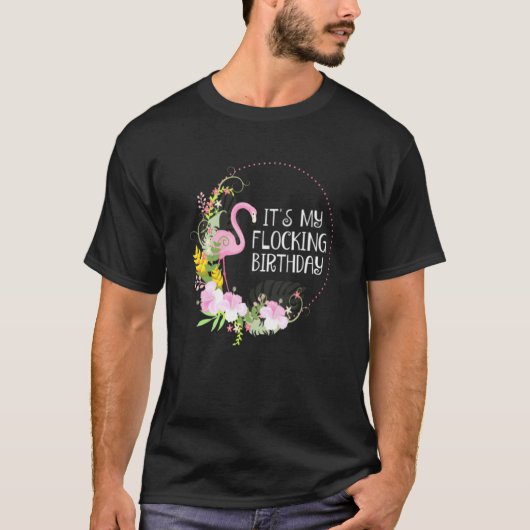 Sein mein faszinierendes Flamingo-Party T-Shirt (Vorderseite)