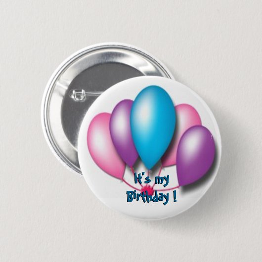 Sein mein Geburtstag Button (Vorne & Hinten)