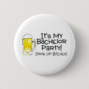 Sein mein Junggeselle-Party-Bier Button