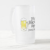 Sein mein Junggeselle-Party-Bier Mattglas Bierglas (Vorderseite Links)