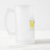 Sein mein Junggeselle-Party-Bier Mattglas Bierglas (Links)