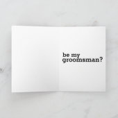 sein, meine Trauzeuge-Karte. Aber es ist Ereignis Einladung (Innenseite)