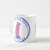 Sein Meister spricht Retro Kaffeetasse (Vorderseite Links)