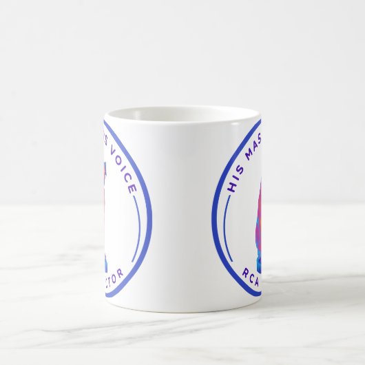 Sein Meister spricht Retro Kaffeetasse (Mittel)