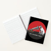 Sein Meister spricht rot und Vintag Notizblock (Innenseite)