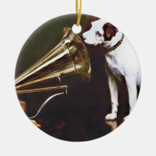 Sein Meister Voice Nipper Der Hund Keramik Ornament