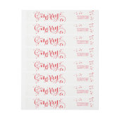 SEIN MERRY HOLIDAY Dekoration whimsical rotes Skri (Bogen)