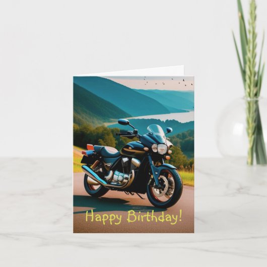 Sein Motorrad Karte (Vorderseite)