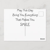 Sein Motorrad Postkarte (Rückseite)