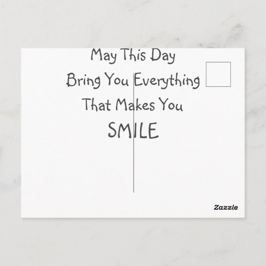 Sein Motorrad Postkarte (Rückseite)